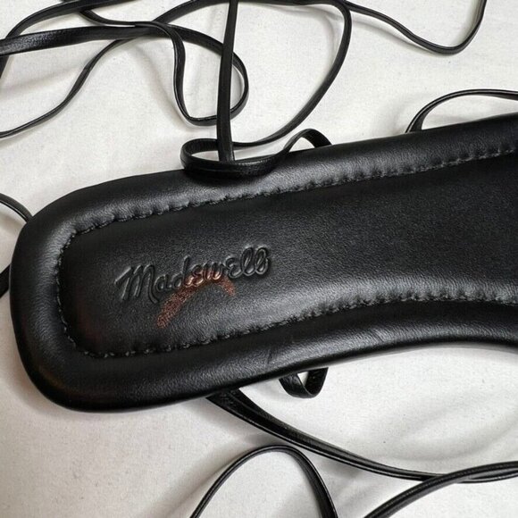 Madewell $98 The Carrie Lace Up Sandal Black Size 7.5 NR014 - Picture 3 of 8
